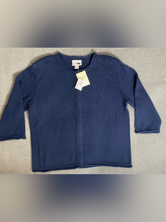 Christopher & Banks Sweaters - Christopher & Banks Vintage 90’s Navy Half Sleeve Crewneck Cardigan